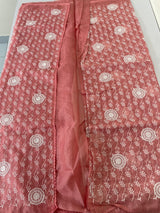 Soft kota checks saree with embroidery SVTS25