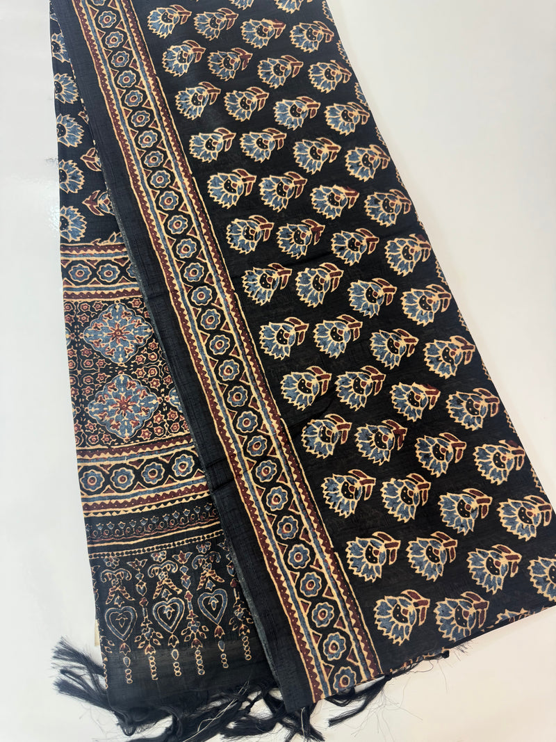 Printed soft crepe silk sarees MS5432