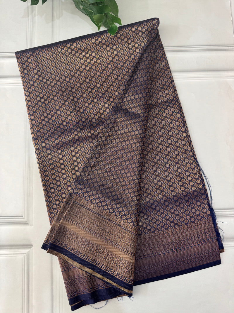 Banarasi soft silk saree MKSS1551 DarkBlue