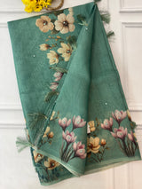 Tissue Silk Saree with digital prints SSKW94