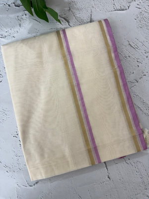 Onam special Semi chanderi silk saree with blouse- MSF567 (9)