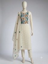 Unstitched Phulkari Netkota Salwar Set - MUS101 (4)
