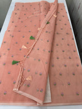 Lightweight Kota Supernet saree with embroidery MS143