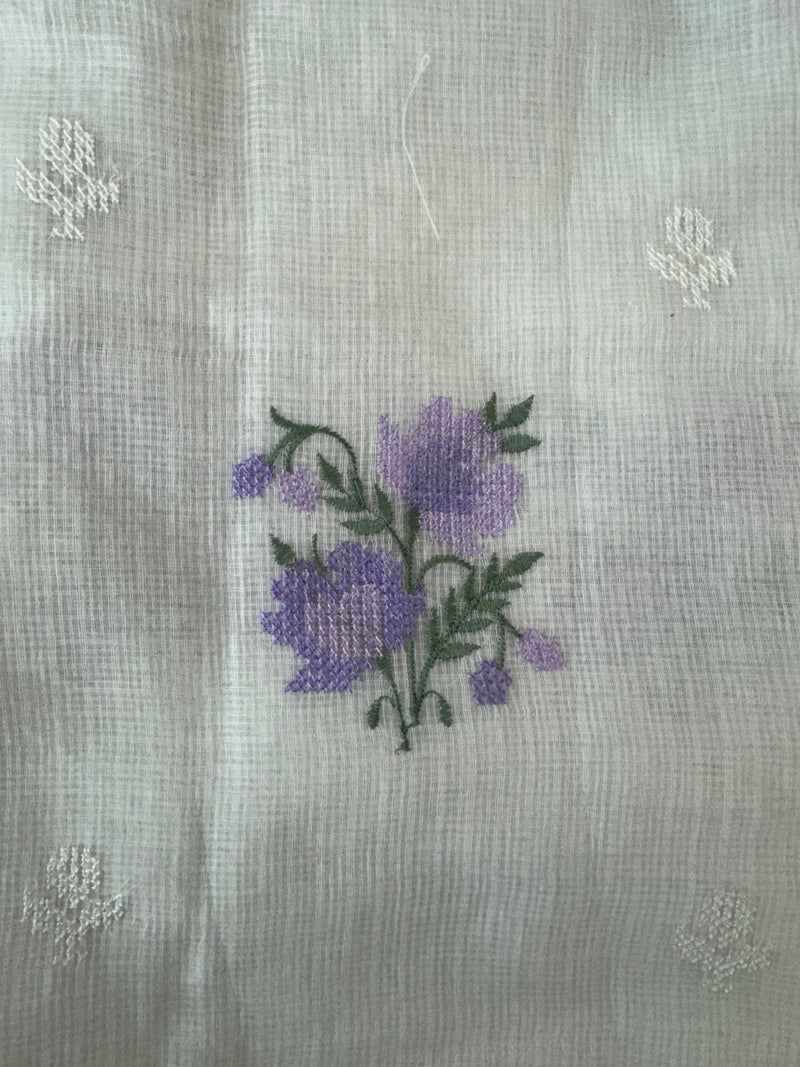 Silky kota embroidery saree MSK654