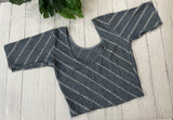 Stretchable Readymade blouse with sequence work- MSBL