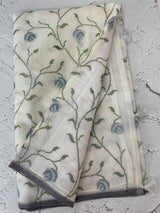 Soft Netkota saree with cross stitch embroidery MSH210
