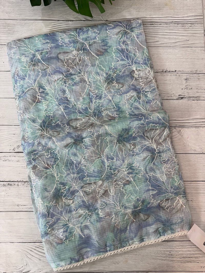 Soft kota checks saree with embroidery SVPSSR