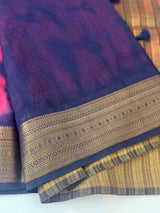Tie & Dye Jute silk sarees  MJL987