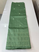 Art silk saree with embroidery SVTS26 DuskyGreen