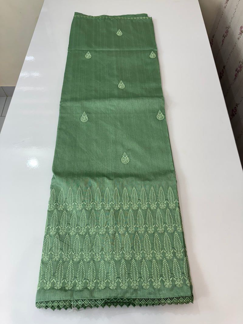 Art silk saree with embroidery SVTS26 DuskyGreen