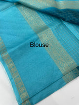 Semi silk saree with contrast borders MSS433