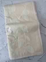 Mul chanderi applique work saree MS5541- Offwhite