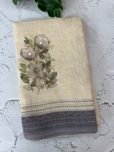Semi linen saree with blouse MLS8765 (4)
