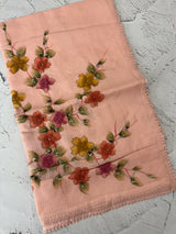 Kota saree with Digital Floral Print with Sequin Embellishment MS14953 PastelPeach