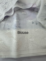 Kota Supernet saree with digital prints and chikankari border MSG654