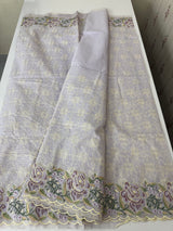 Phulkari NetKota embroidery saree - MSH126 Pastel Lavender