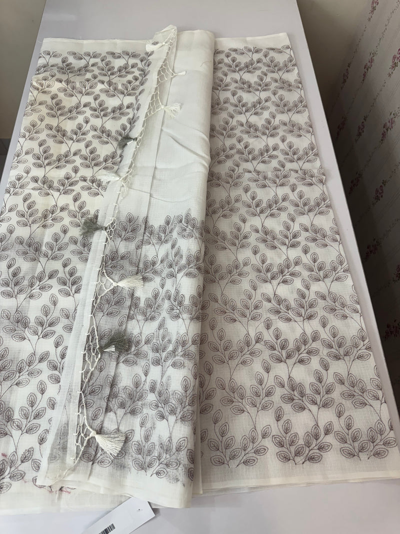 Kota cotton embriodery saree MS1490