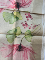 Tissue mix Semi silk saree with digital prints MSR691