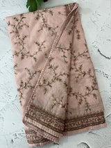 Soft kota silk saree with embroidery MS16429 - LightPeach
