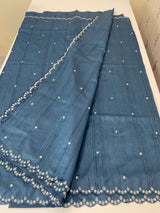 Cutwork Semi tussar saree MTSS680