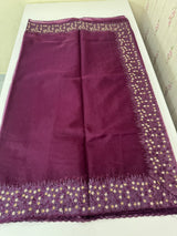 Organza saree with embroidery borders - MSH907
