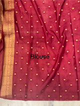 Banarasi viscose Georgette saree SEFNMRM - Maroon