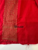 Semi Banarasi Georgette saree MBS2195 RED