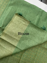 Tussar mix Semi silk saree with small zari weaving MSS8925