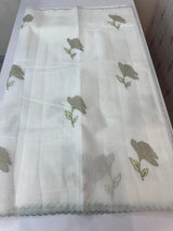 Kota silk cotton saree with applique work MS81789