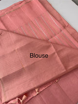 Semi silk saree with zari weaving  MSG6161 PeachPink