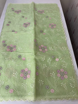 Viscose organza saree with thread work - MSH274