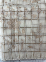 Check Mul chanderi saree with tissue applique work MSH147