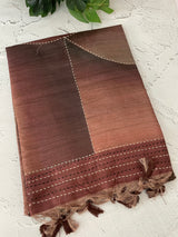 Semi soft tussar saree with Kanta work MSK654