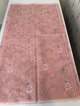 Netkota embriodery saree MS1495 PeachyPink