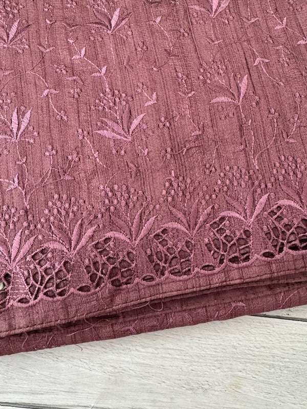 Cutwork Blended Jute - tussar saree MTS9079