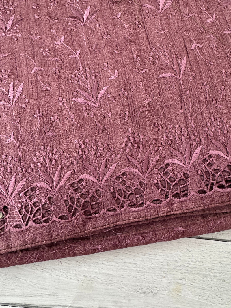 Cutwork Blended Jute - tussar saree MTS9079