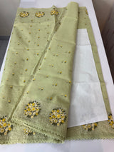 Soft kota silk saree with embroidery MSS678 PistaGreen