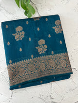Semi banarasi saree with zari buttas - MBS6754