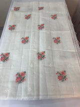 Silky kota embroidery saree MSK654