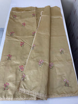 Art silk saree with embroidery SVPSMC • Beige