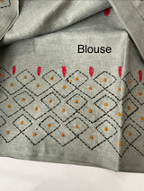Kanta Handstitched Blended tussar silk saree MS15831