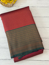 Brocade semi silk saree MS67443