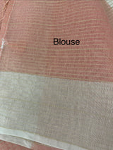 Mul chanderi saree with embriodery & zari lines MSH4006