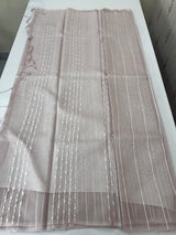 Soft organza saree with thread lines and sequence work MOS868(21)