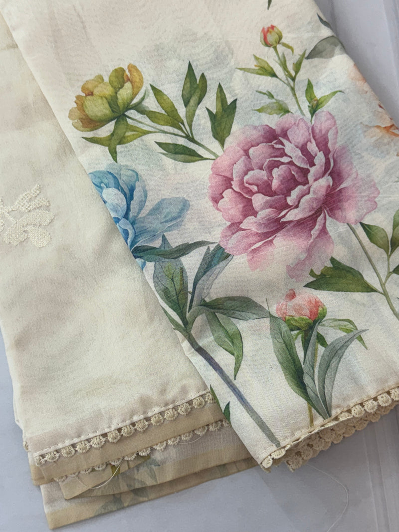 Semi silk saree with digital prints SRTS41