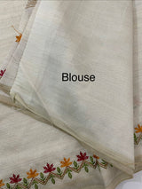 Blended semi tussar silk saree with embroidery MSJ679(1)