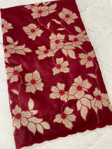 Semi organza saree with tissue applqiue work - MSH931