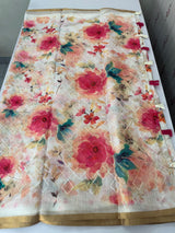 Semi linen saree with digital prints  MLS8765 (4)