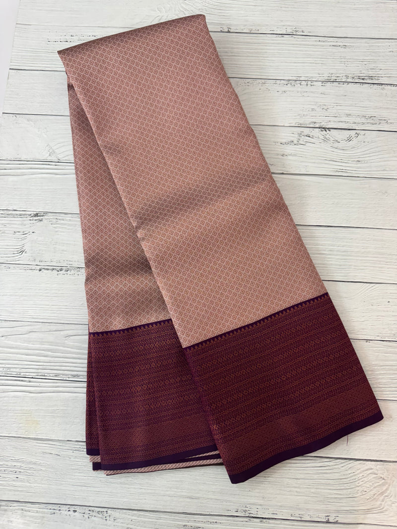 Brocade semi silk saree MS67443