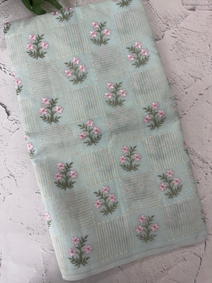 Netkota embriodery saree MS1496 PastelBlue